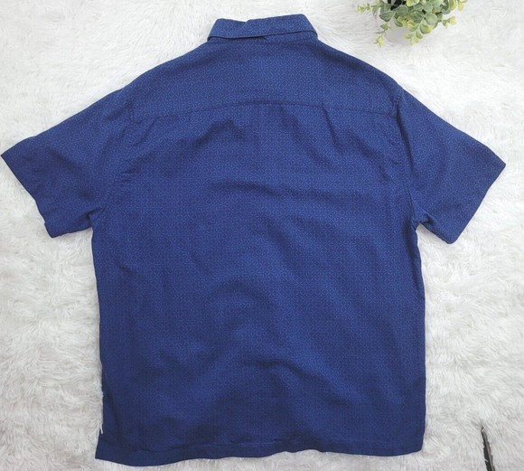 [389] Nat Nast Blue Collared Shirt - Picture 2 of 8
